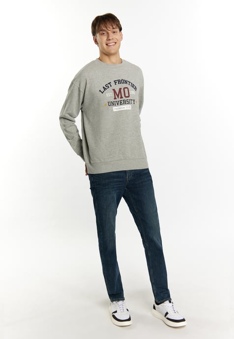 Mo Sweatshirt Heren grijs melange - Image 2