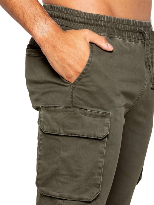 Enzo | Mens Cargo Tracksuit Set - Khaki - Image 5