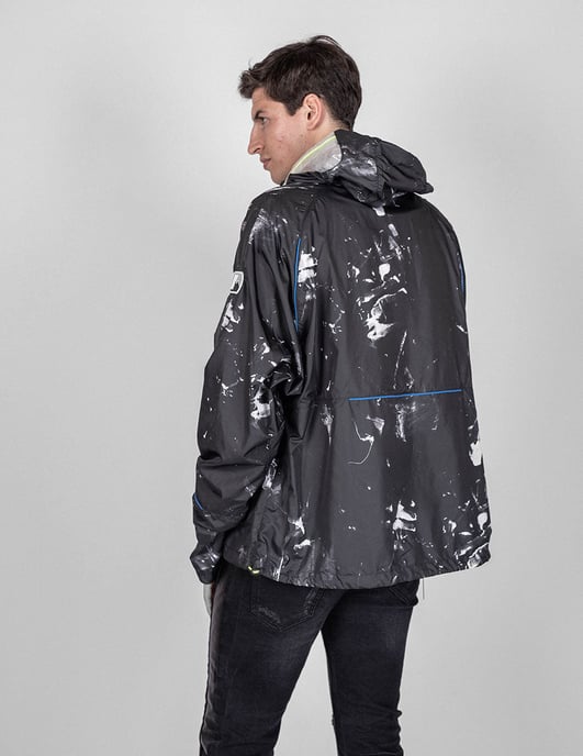 Les Hommes jas K Way Mannen zwart - Image 4