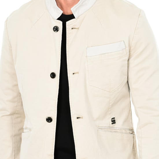 Men's Long Sleeve Mandarin Collar Blazer Jacket 82954E - Image 2