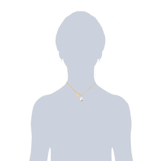 Necklace stainless steel yellow gold freshwater cultured pearl white Valero Pearls - Image 3