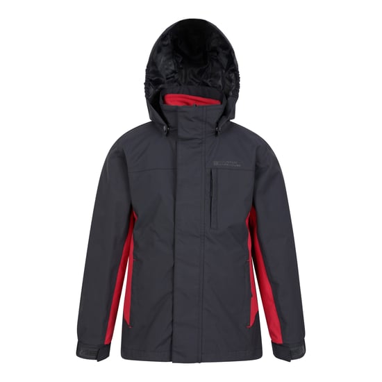 Mountain Warehouse Kinder/Kids Cannonball 3 in 1 Waterdichte Jas (Grijs) - Image 1