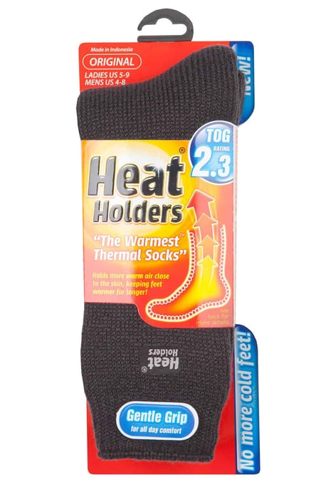 Heat Holders - Ladies Plain Winter Warm Thermal Socks 4-8 UK - Image 2