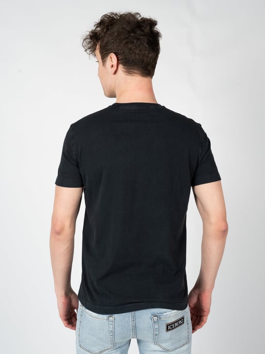 Iceberg T-Shirt C-Neck Men's Black - Image 4