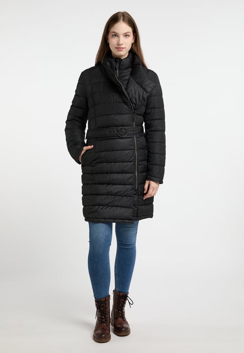 Dreimaster Winterjas met vulling Dames zwart - Image 2