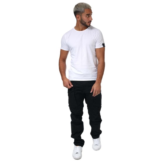 Men's Replay Joe Cargo Trousers in Charcoal - Image 3