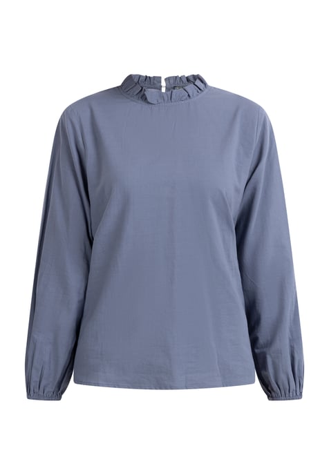 Dreimaster Bloes met lange mouwen teylon Dames Grijs-blauw - Image 1