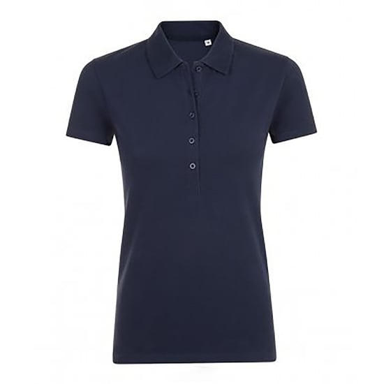 SOLS Womens/Ladies Phoenix Short Sleeve Pique Polo Shirt (French Navy)