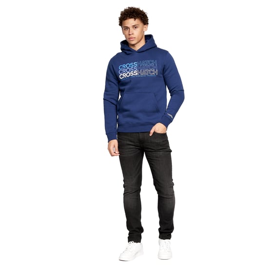Crosshatch Heren Larmen Hoodie (Set van 2) (NAVY/BLAUW) - Image 4