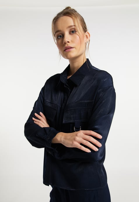 Dreimaster Blouse Dames marine - Image 2