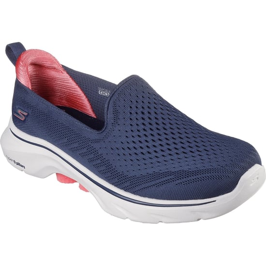 Skechers GO WALK 7 - Vina Textile Dames Navy/Coral Trainers - Image 1