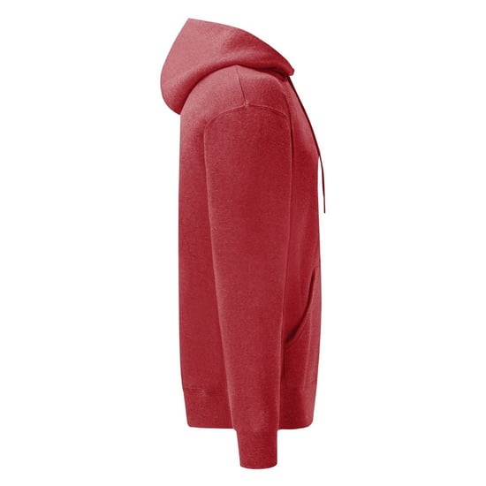 Fruit Of The Loom Heren Sweatshirt Met Capuchon / Hoodie (Heather Rood) - Image 3