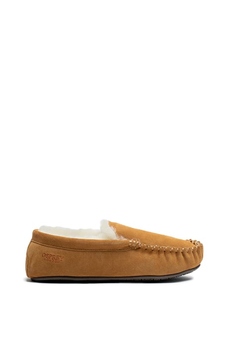 Osprey London Heren 'The Sunday' Kastanjebruine Suède Pantoffel - Image 1
