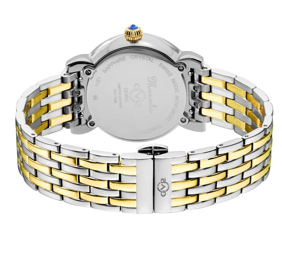GV2 Womens Marsala 9864B Swiss Quartz Diamond Two-Tone Stainless Steel Watch - Image 2