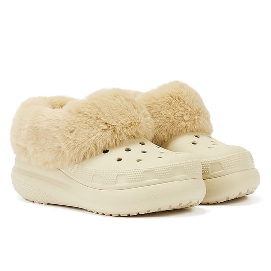Crocs Furever Crush Clog Bone Damesschoenen Beige Comfort Schoenen - Image 1