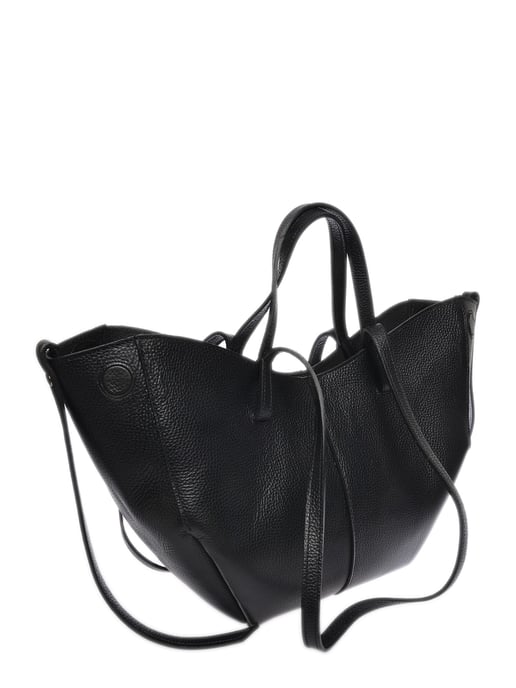 Luisa Vannini Black Leather Bag