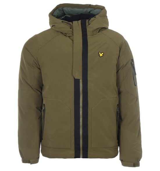 Lyle & Scott bedekkend pufferjack - kaki - Image 1