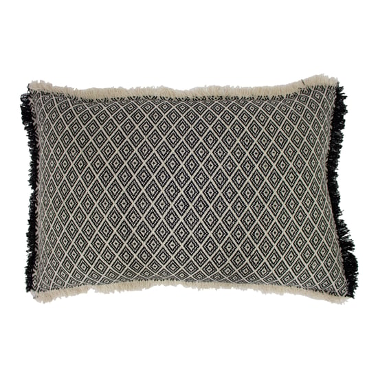Paoletti Tangier Woven Rectangular Fringed Cushion Cover