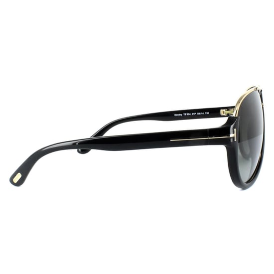 Tom Ford Sunglasses 0334 Dimitry 01P Shiny Black Green Gradient