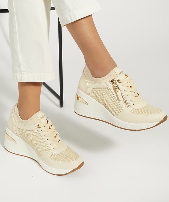 Dune Ladies Eilin - Wedge Lace-Up Trainers - Image 3