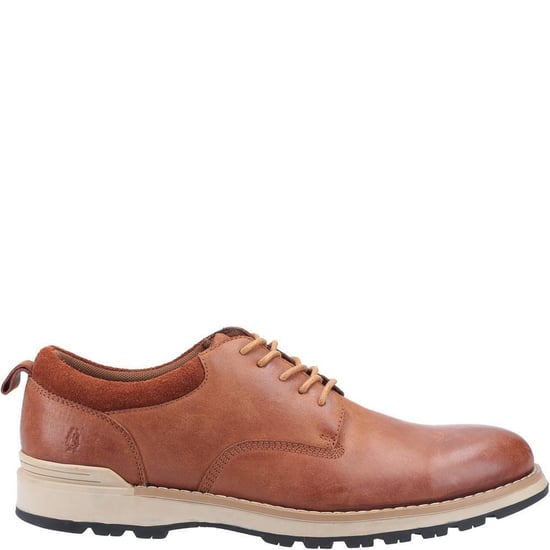Hush Puppies Mens Dylan Leather Shoes (Tan) - Image 3
