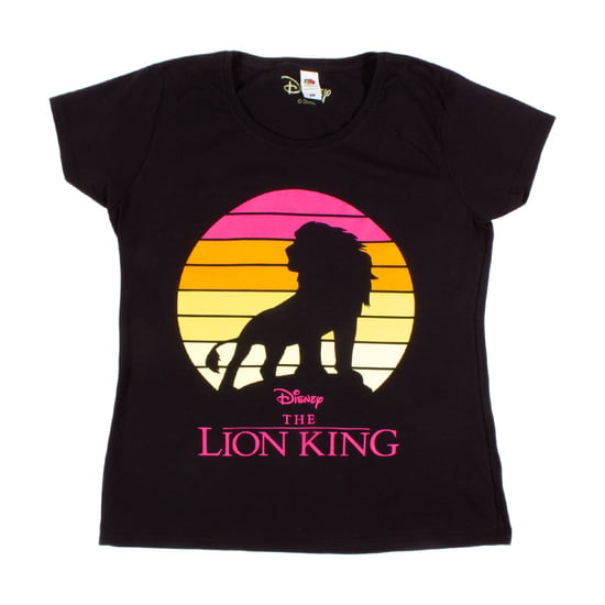 Disney The Lion King Women's Black 'Simba Sunset' T-Shirt - Image 1