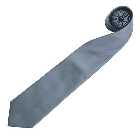 Premier Mannen “Colours” Effen Mode / Zakelijk Stropdas (Grijs) - Image 2