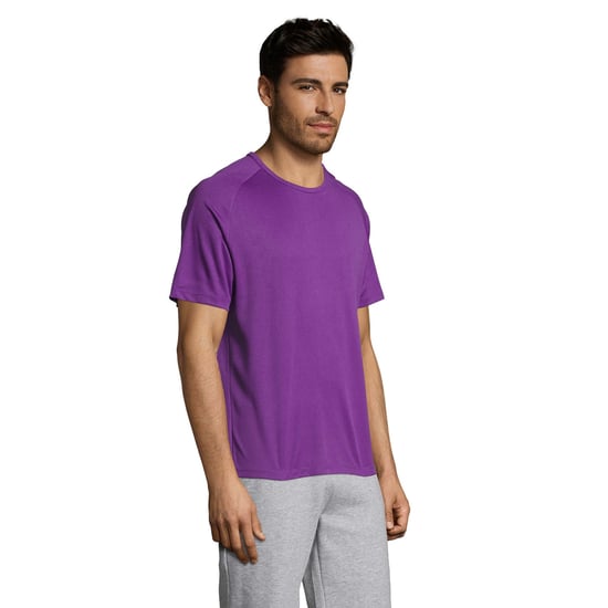 SOLS Heren Sportief T-Shirt met korte mouwen Performance (Donkerpaars) - Image 4