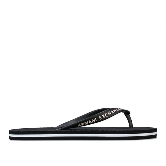 Men's Armani Exchange Solid Flip Flops in Black