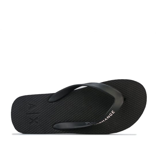 Men's Armani Exchange Solid Flip Flops in Black