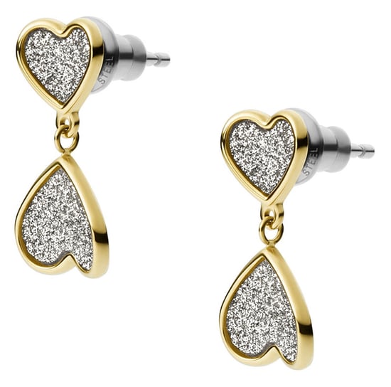 Fossil Sieraden 'Sutton' Dames RVS Oorbellen - Goud JF03939710 - Image 2