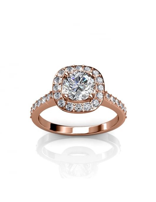 Cushy Ring - Rose Gold and Crystal - Image 3