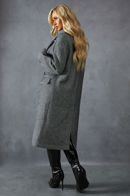 Wool Look Textured Coat