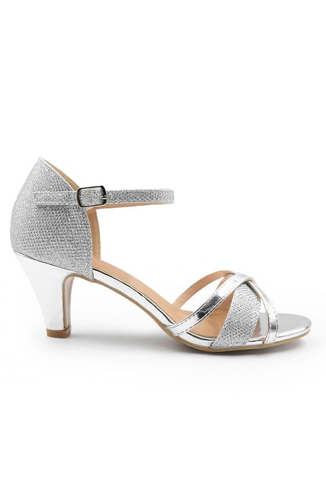 Wheres That From Womens 'Frida' Mid High Heel With Buckle Ankle Strap