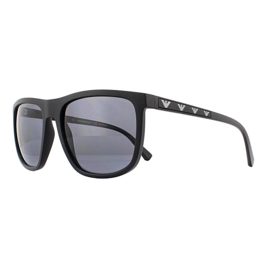Emporio Armani Sunglasses EA4124 573381 Matte Black Grey Polarized
