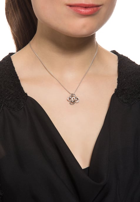 Orphelia Dames 925 Sterling Zilveren Ketting met Hanger - Zilver ZH-4864 - Image 5