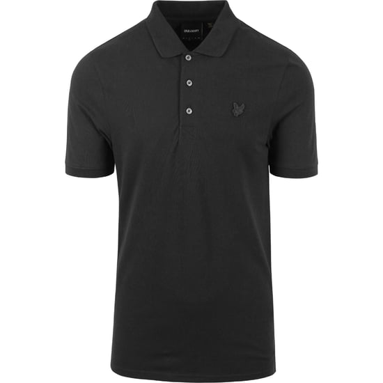 Lyle & Scott Tonal Eagle Grey Polo Shirt - Image 1