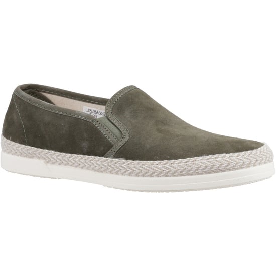 Dune Francisco Suede Men's Khaki Trainers - Image 1