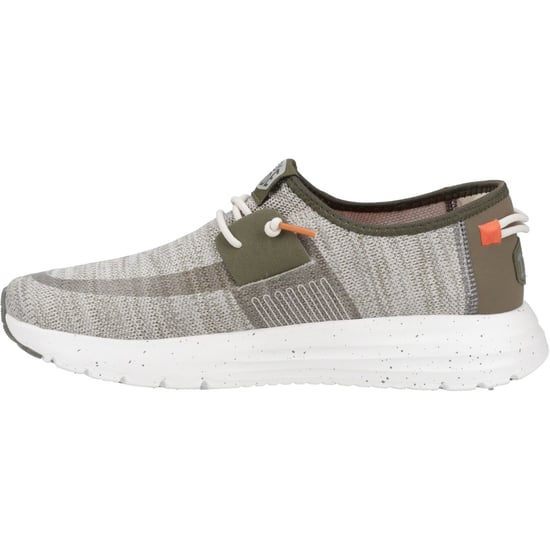 HEYDUDE Sirocco Sport Mode Nylon Men's Green/Dusty Olive/Orange Trainers - Image 6