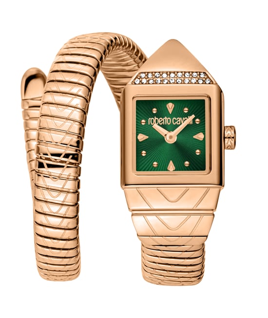Roberto Cavalli Women Stainless Steel Rose Gold Color Watch