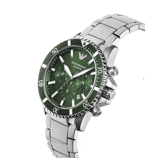 Emporio Armani Diver Heren Silver Watch AR11500 - Image 3