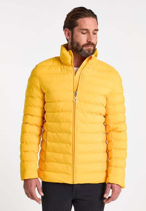 Dreimaster Padded quilted jacket Men yellow - Image 3
