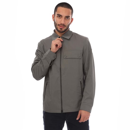 Men's Belstaff Cotton Gabardine Depot Overshirt in Grey