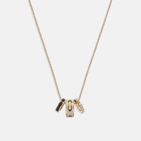 Kissing C Enamel Rondell Necklace - Image 1