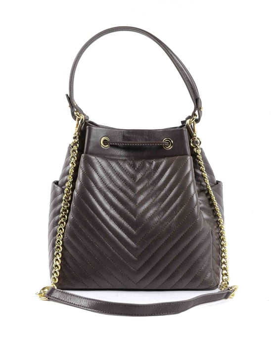 V Italia Womens Bag Dark Brown BH10272 52 Sauvage Dark Brown