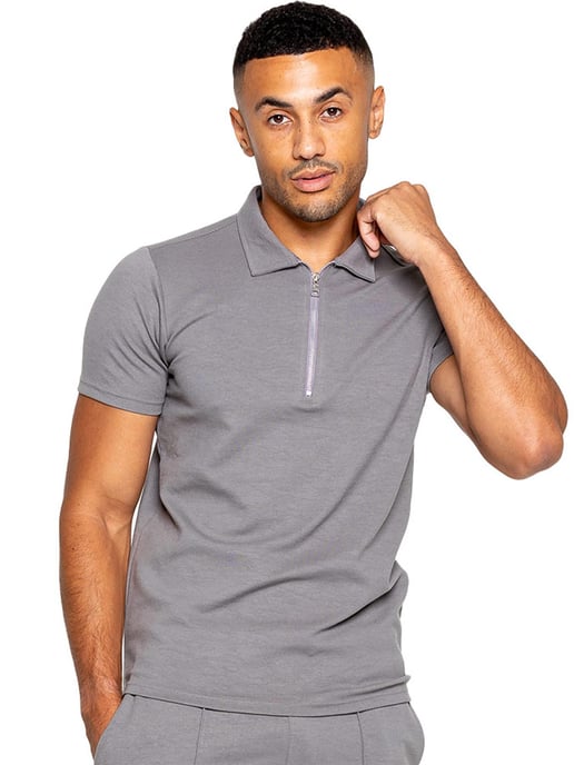 Enzo heren poloshirt met rits - Image 5
