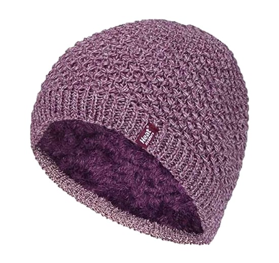 Heat Holders - Ladies Knit Fleece Lined Warm Thermal Beanie Hat - Image 1