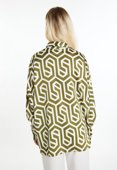 Dreimaster overhemdblouse Dames Gebroken wit olijf - Image 4