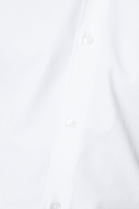 White Tailored Fit Long Sleeve Easy Iron Shirt - Image 5