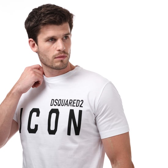 Men's DSquared2 Icon T-Shirt in White - Image 3